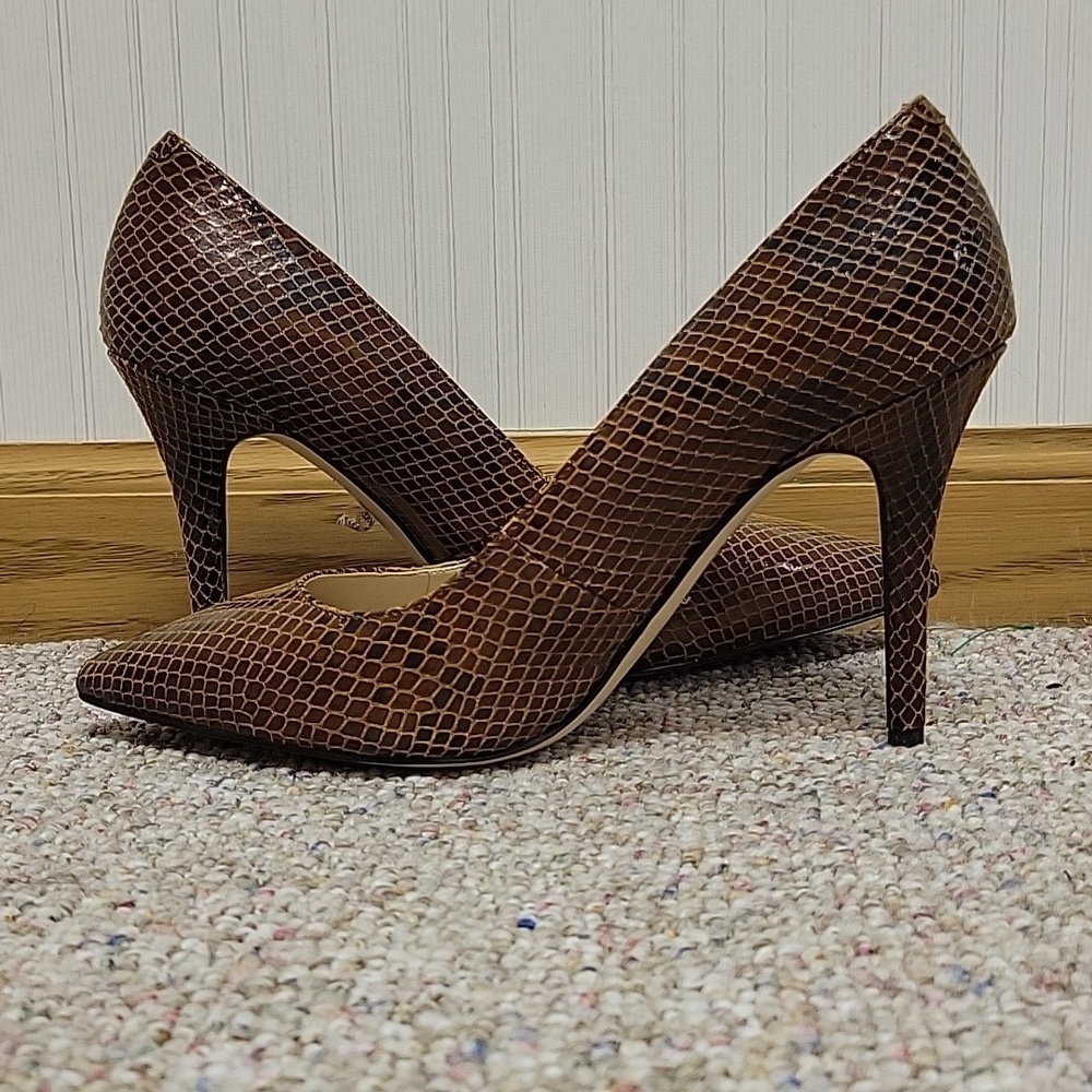 White House Black Market Brown Olivia Whiskey Heels, Women's 8.5 office business - Picture 5 of 10